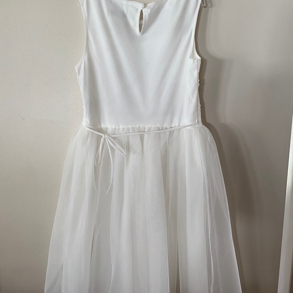Girls Speechless White Flower Girl Dress Toule - Picture 6 of 6